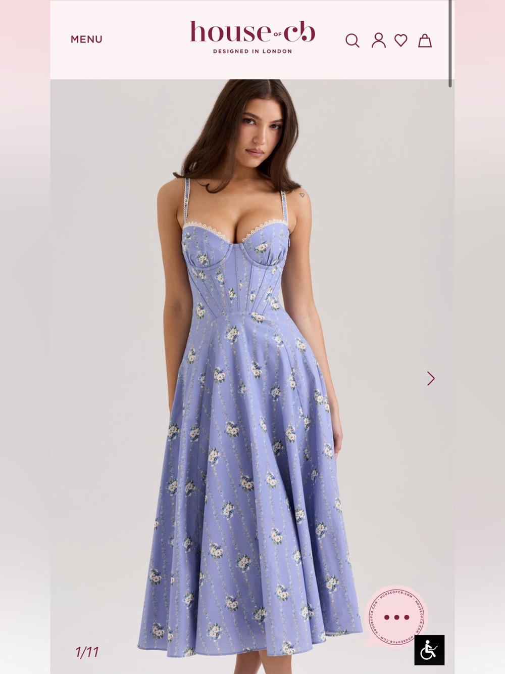 Sleeveless Lavender Floral Maxi Dress